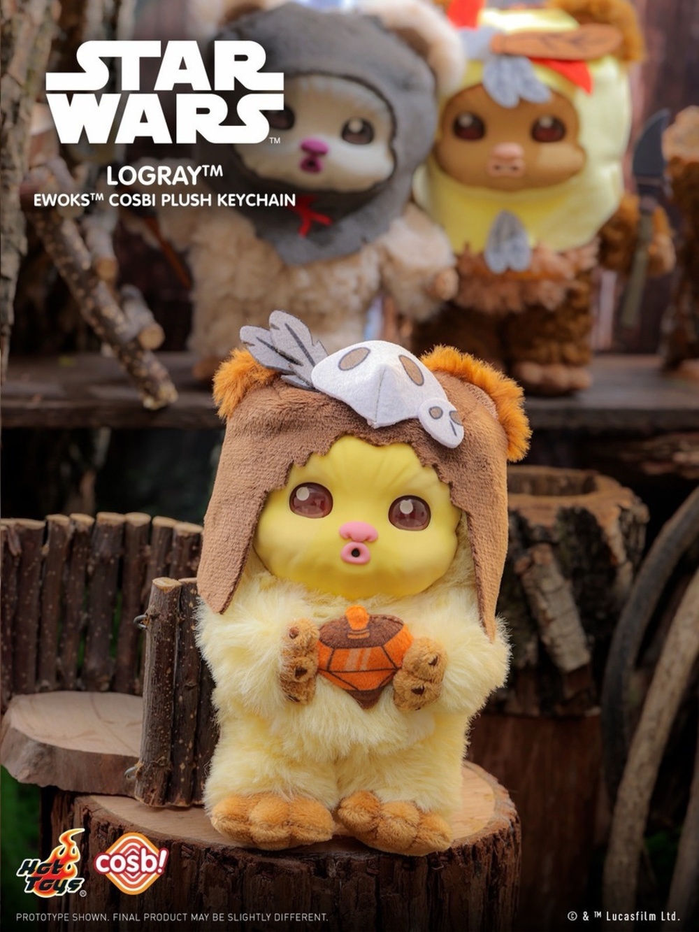 Star Wars Ewok Cosbi Vinyl Plush Keychain Series 2 Blind Box